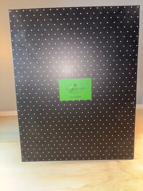 Kate Spade Black/White Polkadot Nesting Box Small New